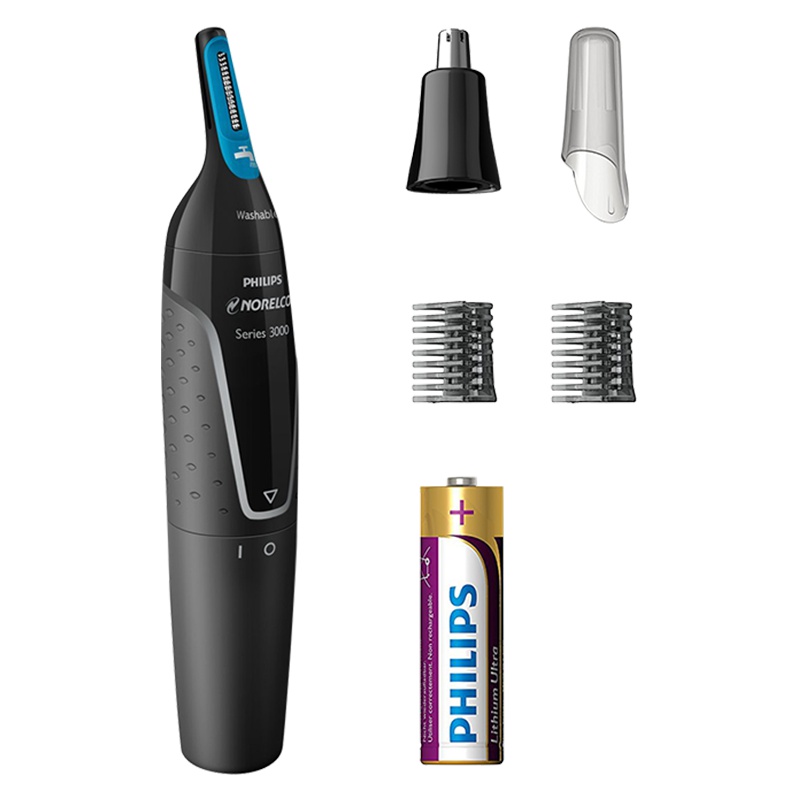 【刚劲切剃】飞利浦（PHILIPS） NT3000 鼻毛修剪器 不锈钢耳毛修剪 全身水洗 干电式