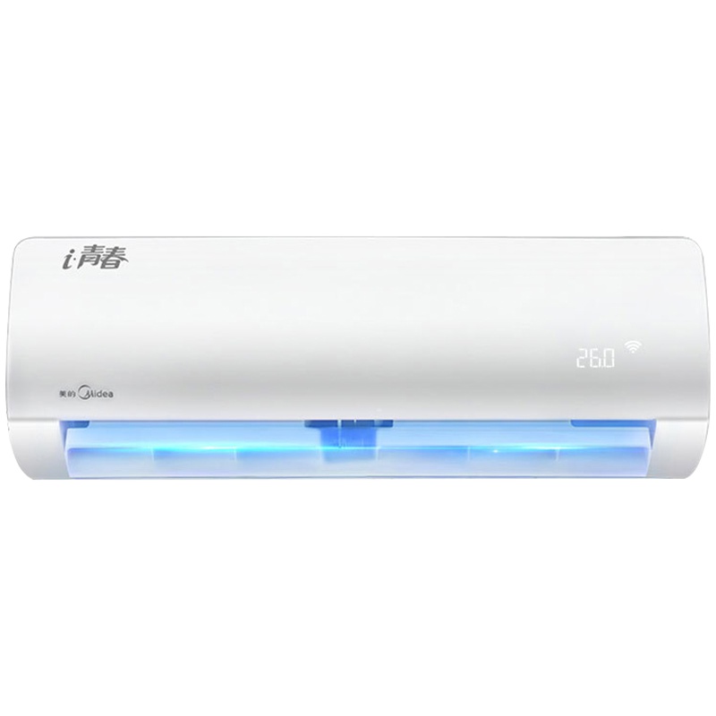 美的空调大1p匹 变频静音挂机 家用冷暖 卧室壁挂式空调 智能控制 变频i青春KFR-26GW/WCBN8A3@