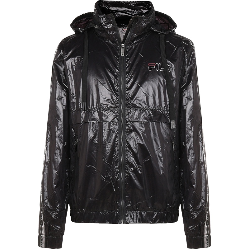 FILA 斐乐 男士 聚酰胺纤维隐藏式连帽夹克外套上衣 683125