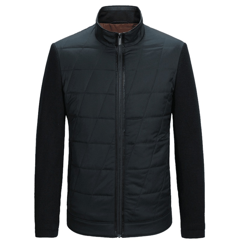 Youngor/雅戈尔春秋季男士夹克化纤面料商务休闲墨绿色长袖休闲外套_1054PQA