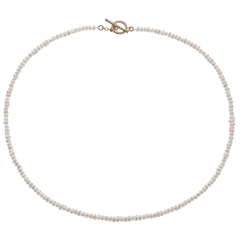 佰色传情年轻短款小珠淡水珍珠项链锁骨链choker优雅时尚