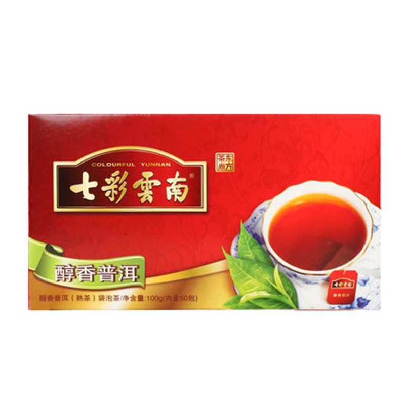 七彩雲南 100g醇香普洱袋泡茶