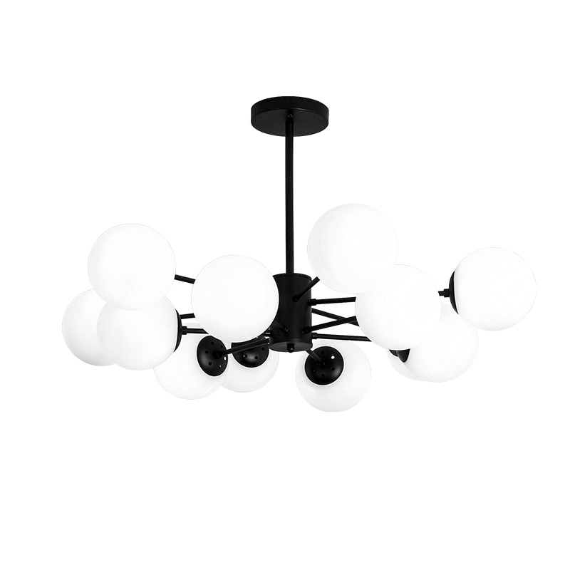 Grevol品拓PINTUO吊灯LED吸顶灯吊灯客厅灯简约现代吸顶灯铁艺吊灯家用创意大气客厅灯餐厅灯卧室灯灯具30M2