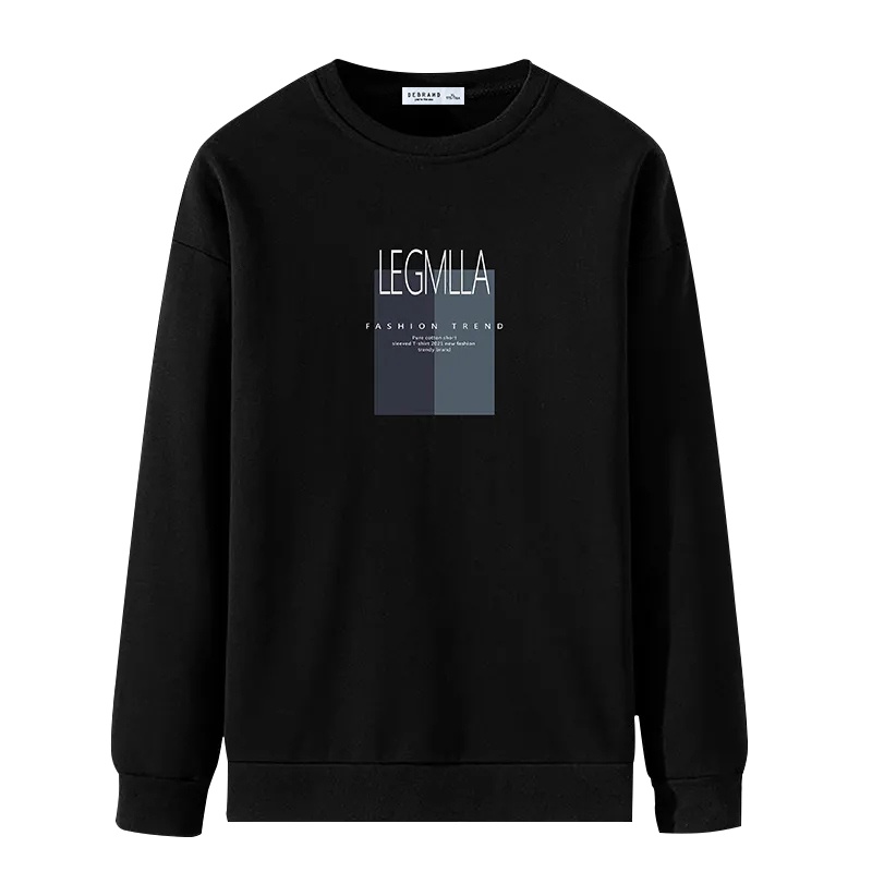 DEBRAND男士卫衣春季薄款ins潮流宽松圆领潮牌长袖t恤打底衫衣服