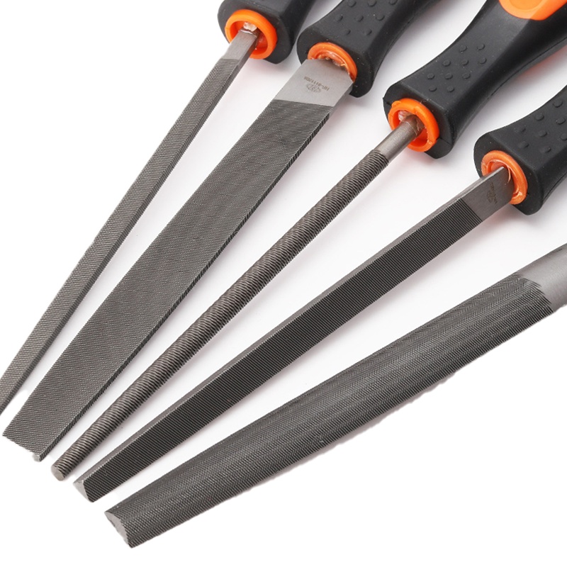 华丰巨箭(HUAFENG BIG ARROW)国际款中齿半圆锉（双色套柄）HF-6112212G/5支