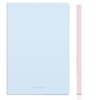 得力 A5/96张肤感软皮面本 22285 晴空蓝 6本装