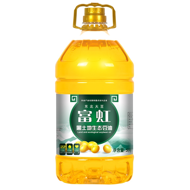 富虹油品5L黑土地生态一级大豆油非转基因 食用油（新老包装随机发货）