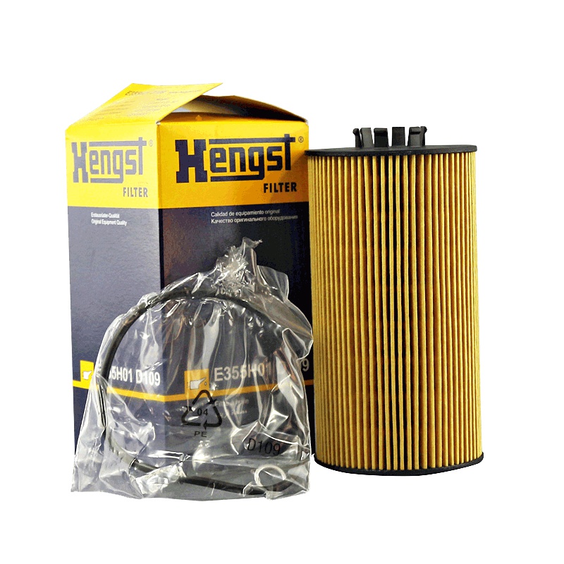 汉格斯特（hengst）机油格滤清器纸芯.原配E355H01 D109适用于奥迪A6L A8L 辉腾4.2L V8