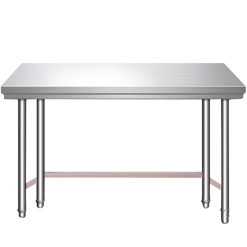 德玛仕不锈钢工作台 厨房操作台置物架商用打荷台 单层800x700x800mm(工程款304无磁不锈钢)