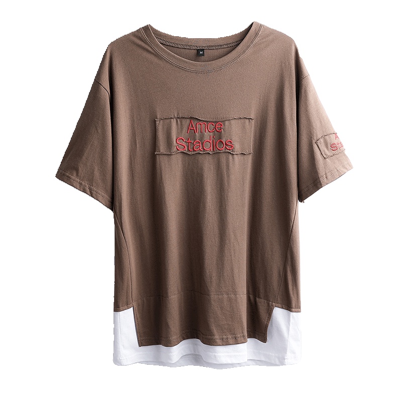 VINCIFAM 夏装男士2019新款春装男生宽松潮流上衣服半袖打底衫短袖t恤