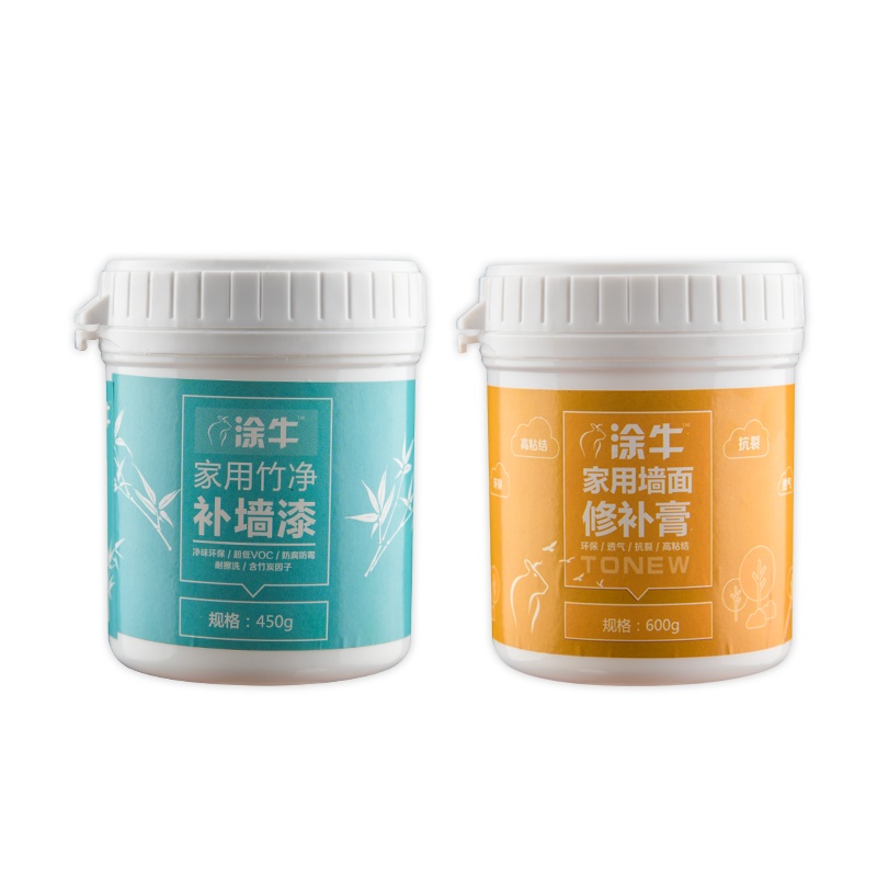 涂牛补墙漆补墙膏 白色墙面修补腻子膏 室内墙壁洞裂缝修复乳胶漆 墙面修补材料