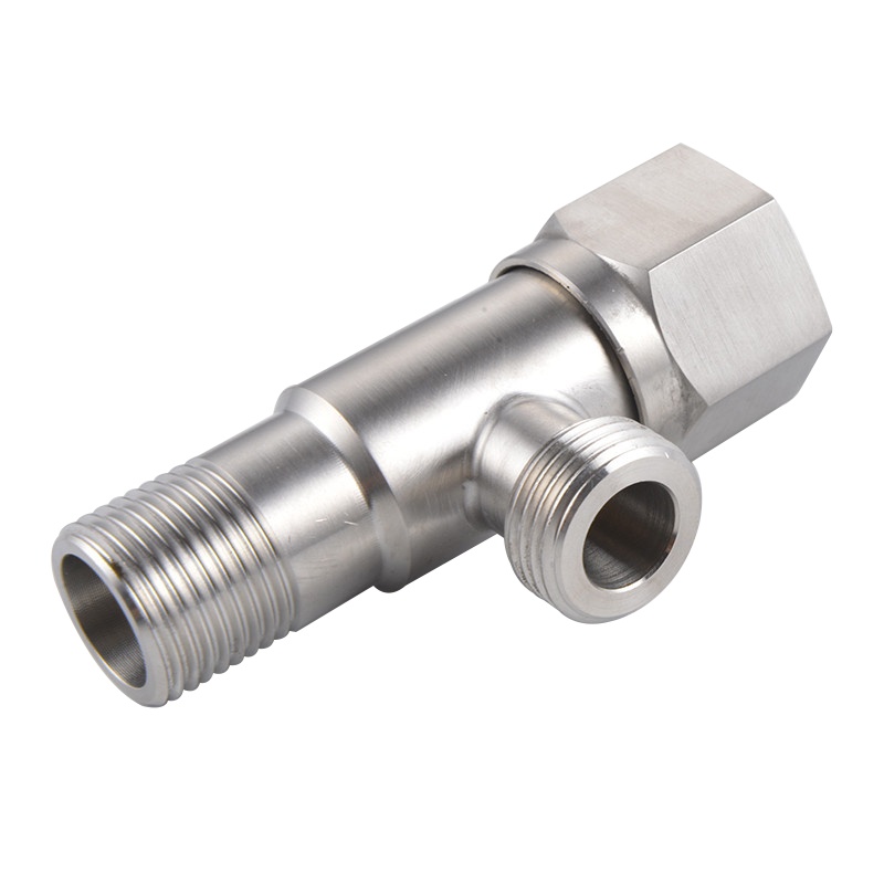 永瓷卫浴63221 钢三角阀 快开式角阀 钢拉丝八角门