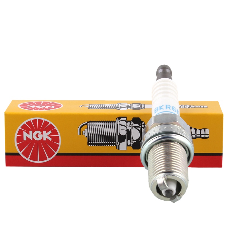 NGK 镍合金火花塞 BKR6EKUB 3584/3676 六支装奥迪A4A6A8A6L/帕萨特新领驭/红旗世纪星/大众