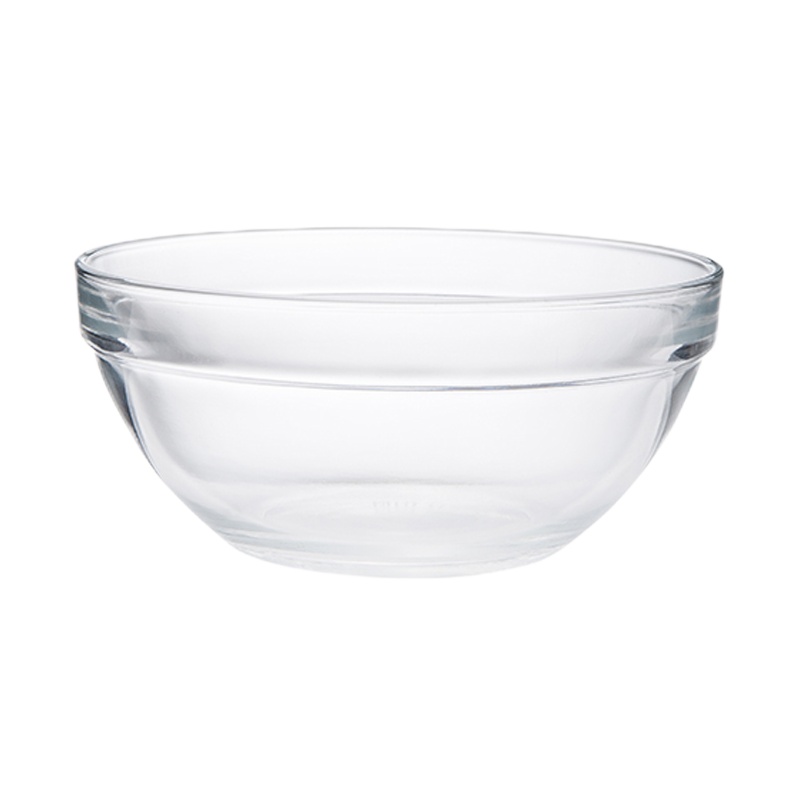 时光旧巷透明玻璃碗家用甜品水果沙拉碗大号耐热汤碗创意吃饭小餐具泡面碗 小号