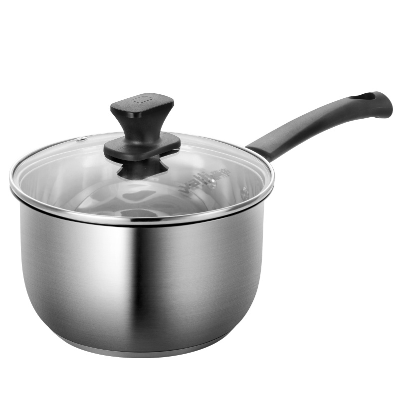 华帝304不锈钢家用复底小奶锅婴儿宝宝辅食锅泡面家用小蒸煮奶锅16cm