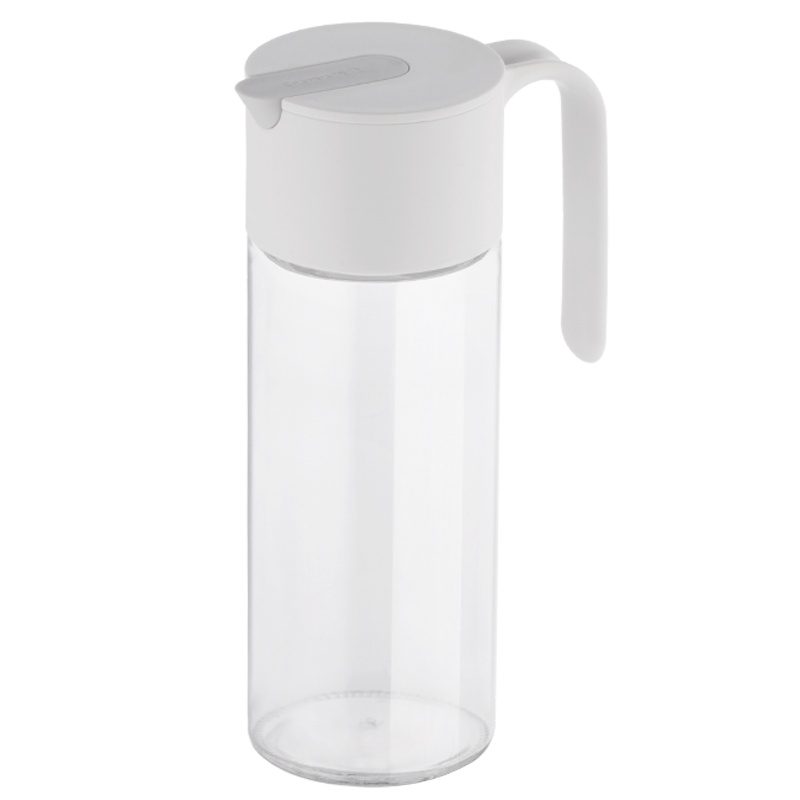 茶花油壶玻璃厨房欧式家用塑料油罐酱油瓶防漏醋壶套装小调料抗菌油瓶