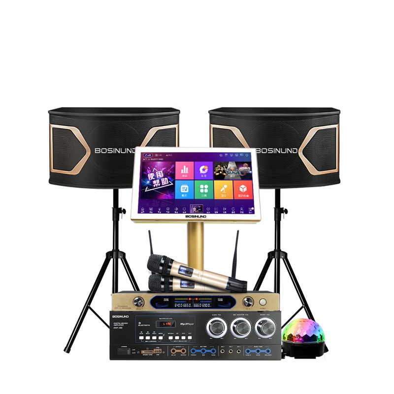 bosinund/博斯顿K5豪华版 套装家庭影院 KTV音响语音智能点歌机家用蓝牙客厅音响卡拉OK 2TB硬盘 微信点歌