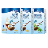 英氏米粉钙铁锌益生元菠菜加铁营养米粉225g 强化铁婴儿米粉 宝宝辅食 米糊