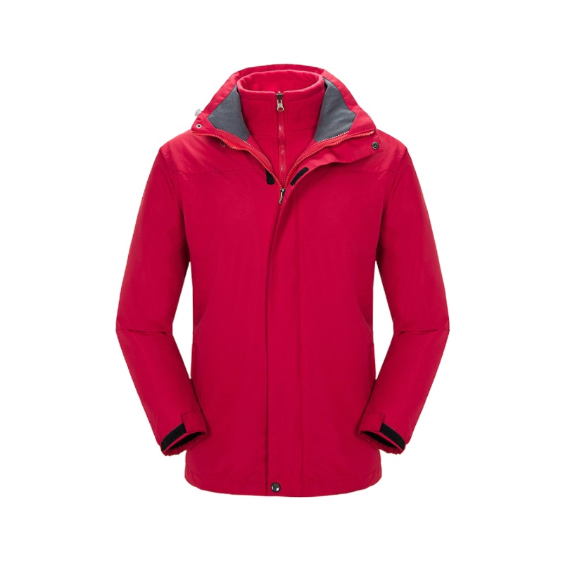 防风保暖冲锋衣 简约纯色时尚百搭