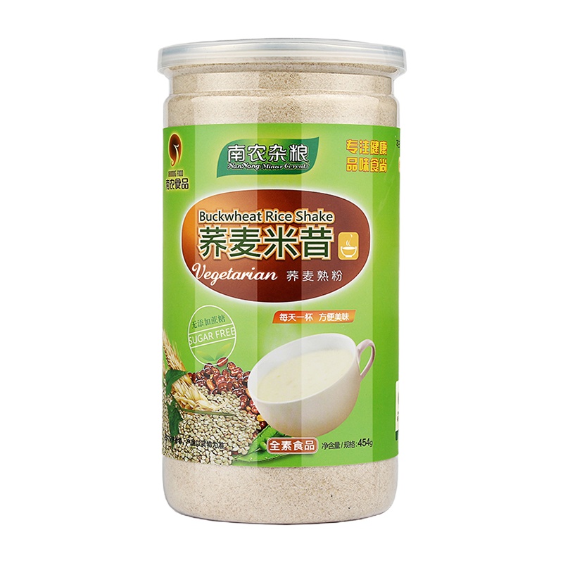 南农(无添加蔗糖)荞麦米昔米糊 冲饮五谷杂粮 中老年流食营养早餐谷物代餐粉454g 荞麦米昔