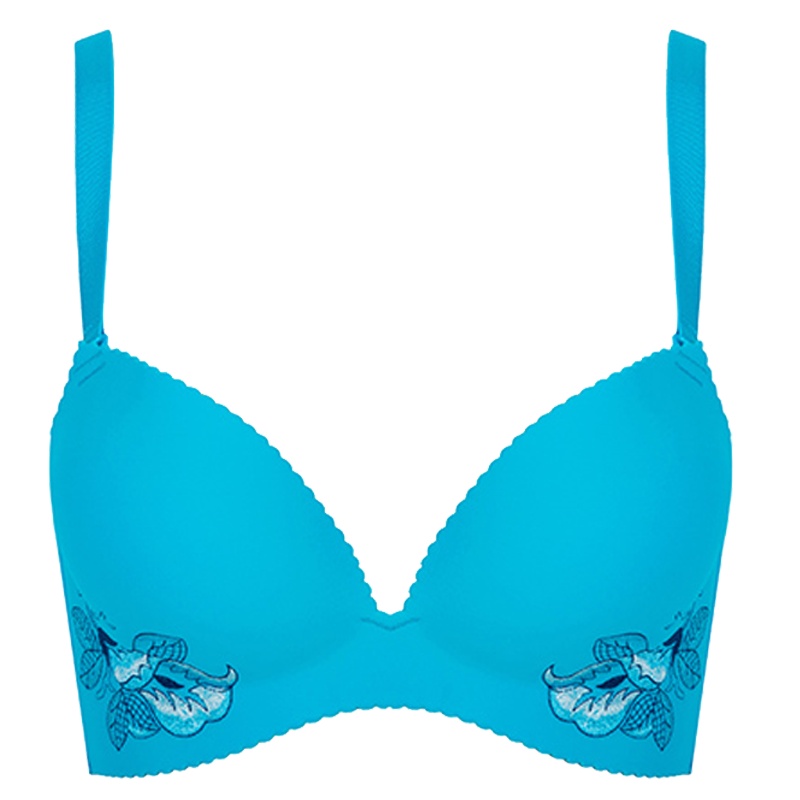 古今一片式无钢圈上薄下厚模杯舒适聚拢文胸罩内衣女 0H8111