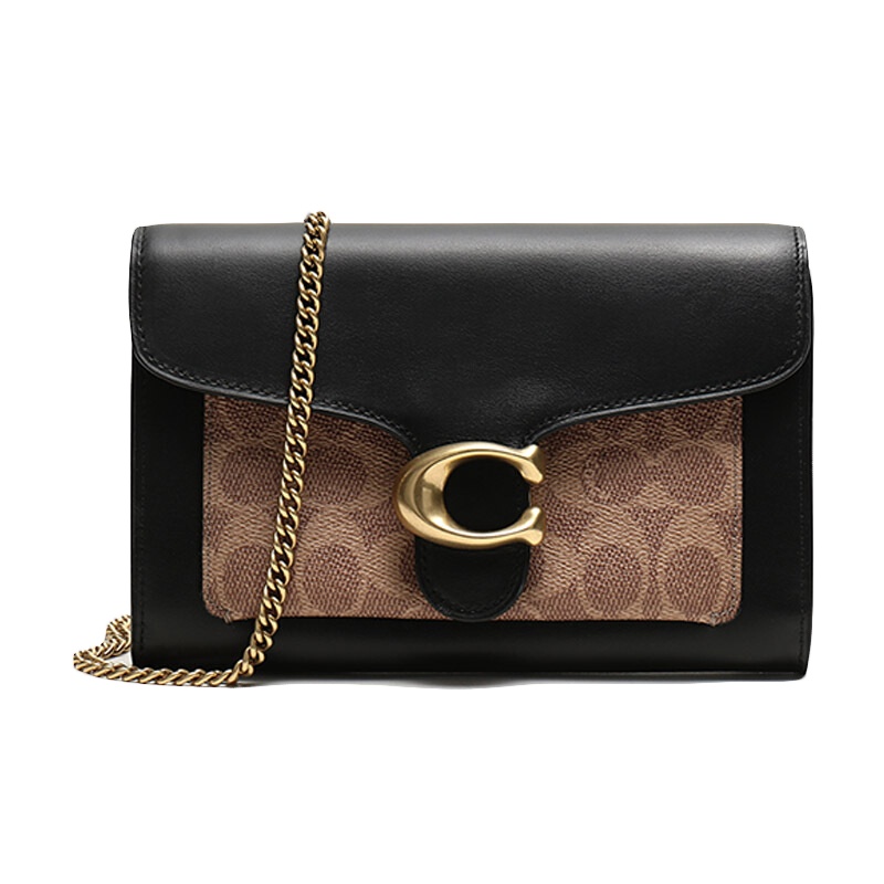 自营 新品 蔻驰 COACH 女士专柜款人造革手提单肩斜挎包白卡其色小号 79251 LHPVT欧美时尚