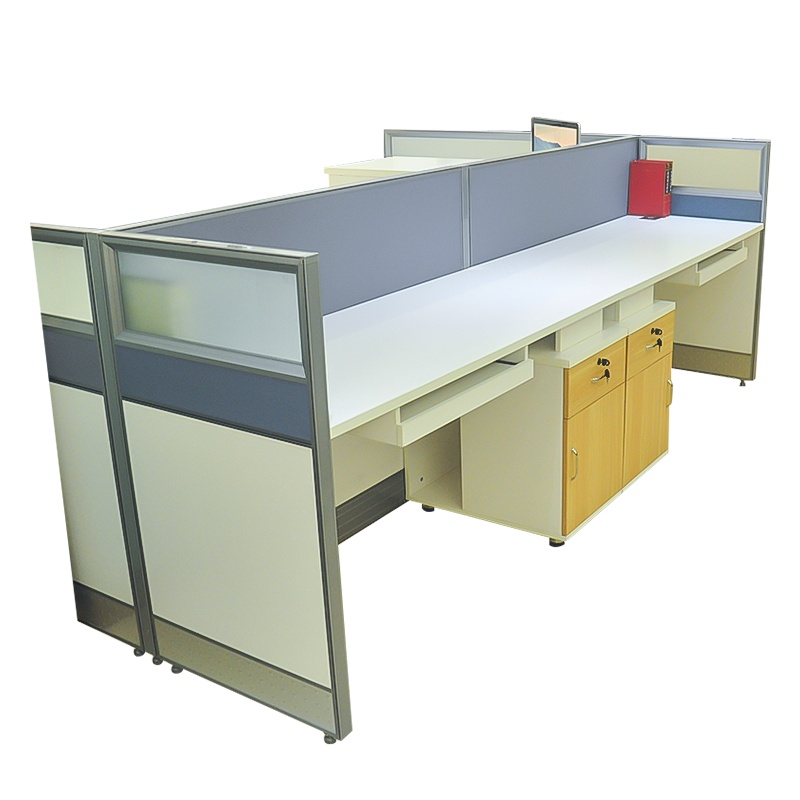 鸿业盛大FSH15-0830办公家具4人电脑桌屏风2920L*2040W*1150