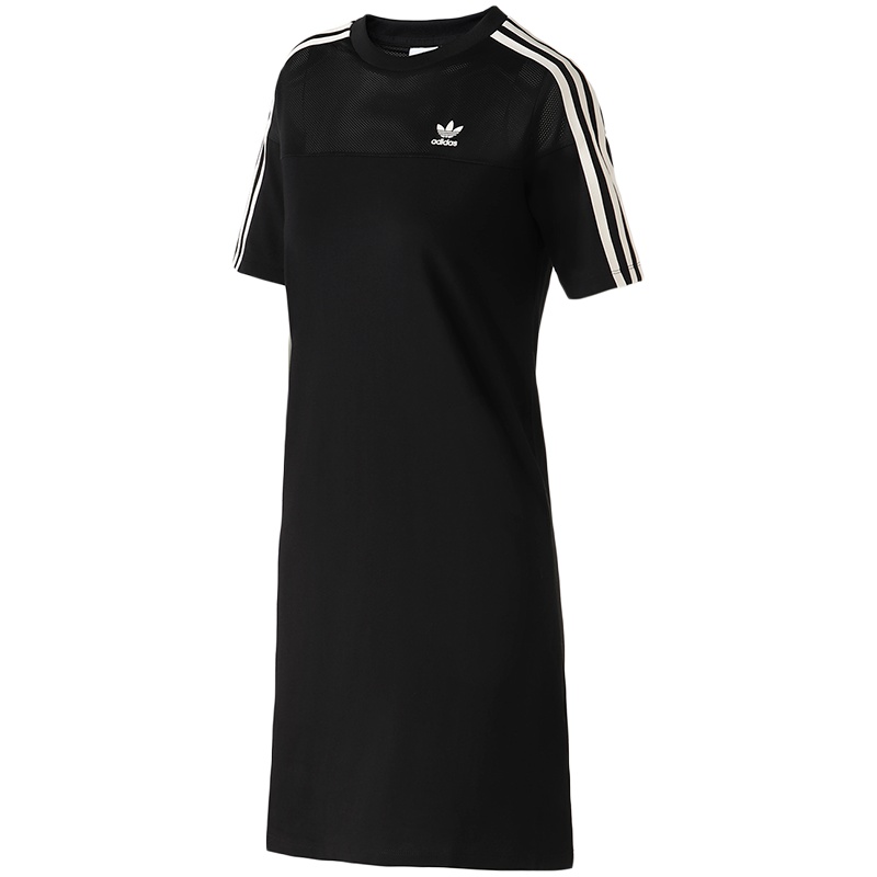 【自营】adidas阿迪达斯三叶草女装运动休闲baby同款圆领套头连衣裙DU9944