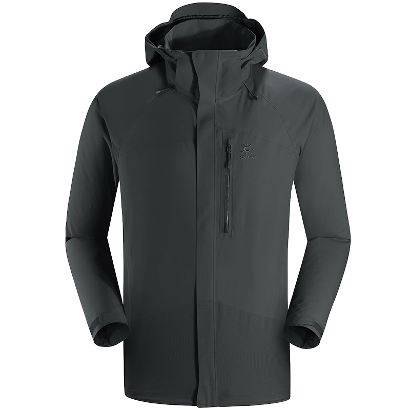 凯乐石户外运动男女款防水透气飞织轻薄单件冲锋衣