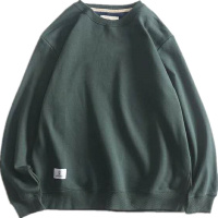 加绒运动圆领套头卫衣百搭休闲外套多色可选S-XXL