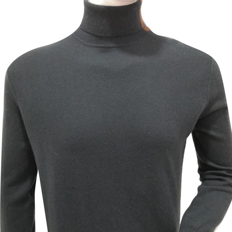 KINGDEER鹿王 男樽领平针套衫 101711087