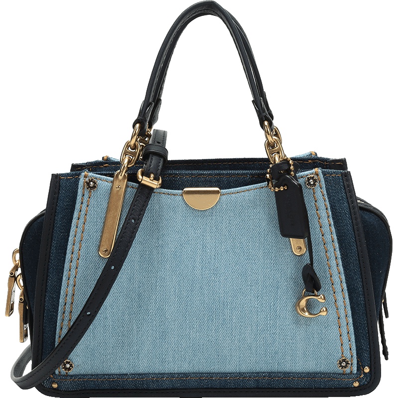 COACH 蔻驰 奢侈品 女士织物配皮Dreamer 21号手提单肩斜挎包 66933