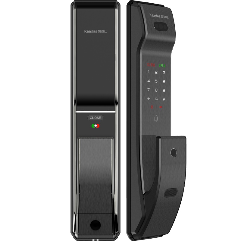 凯迪仕(KAADAS)K9-F指纹锁智能锁家用防盗门锁 3D人脸识别智能门锁 全自动电子锁密码锁 星空灰
