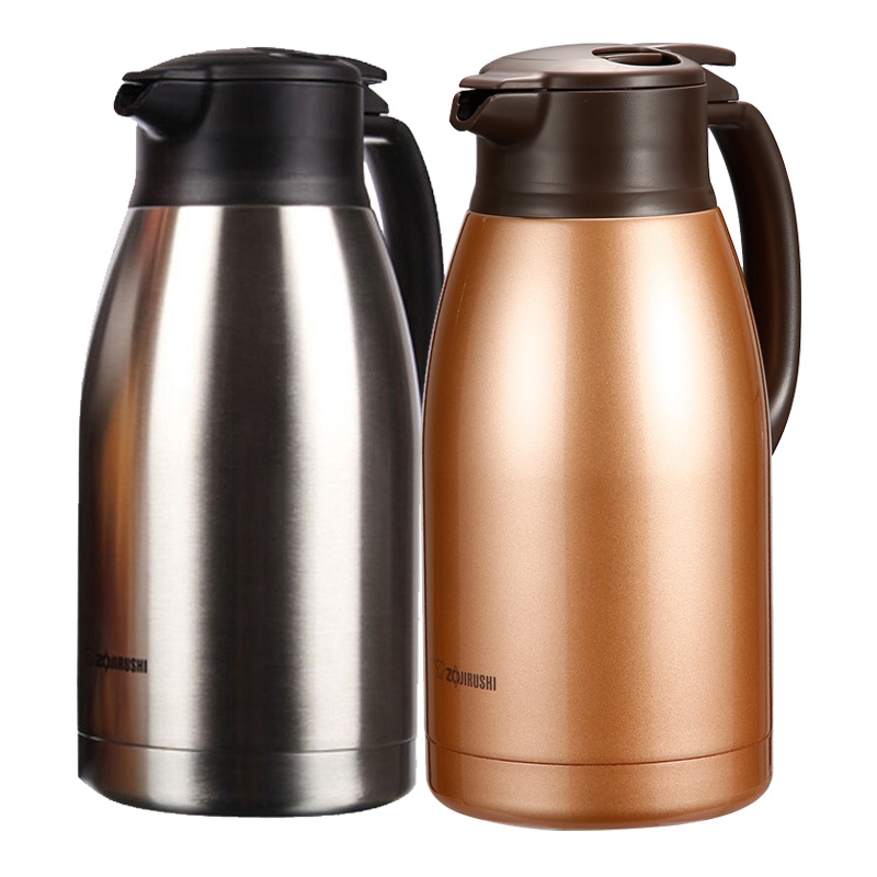 象印(ZO JIRUSHI) 保温壶正品SH-HA19C大容量家用热水瓶不锈钢真空保温瓶水具1.9L XA不锈钢色