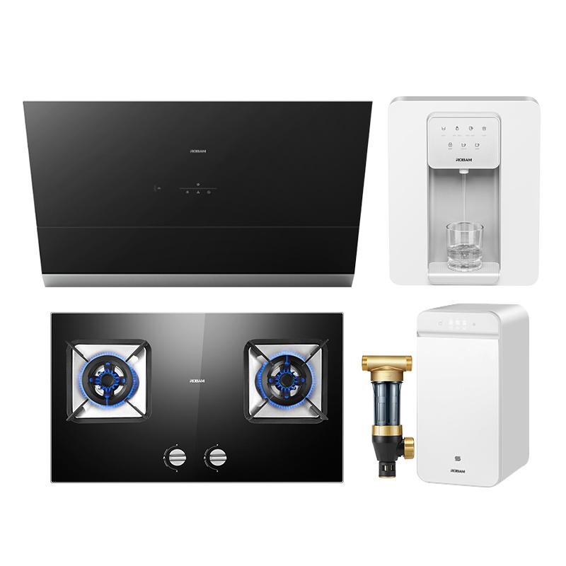 老板(ROBAM)厨电套装 油烟机灶具 净水器管线机27A8+57B0+JV332A-600G+GX03+GL05