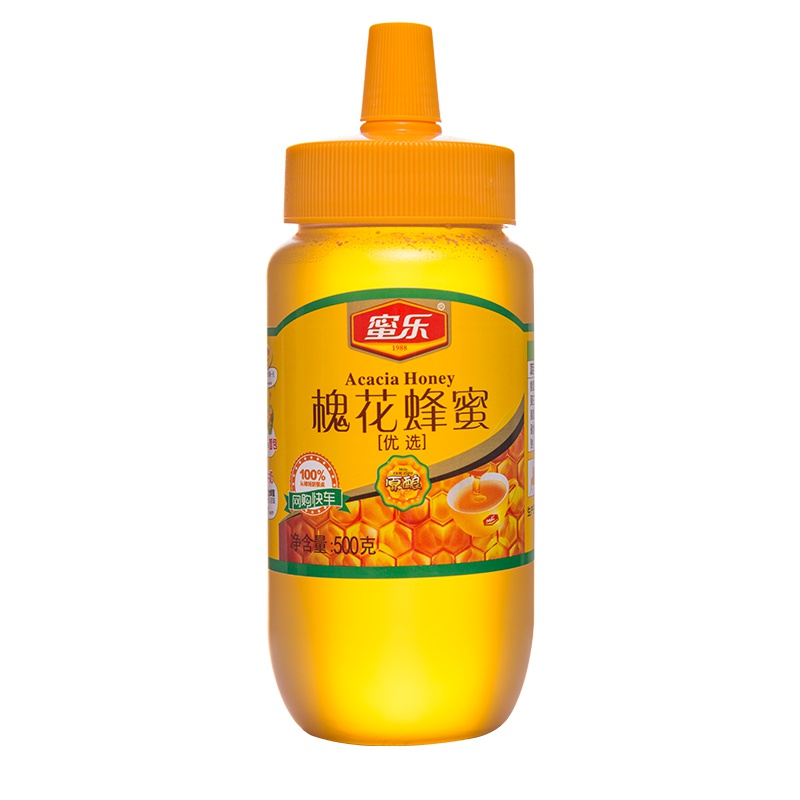 蜜乐纯正槐花蜂蜜500g天然手工自制冲饮泡水