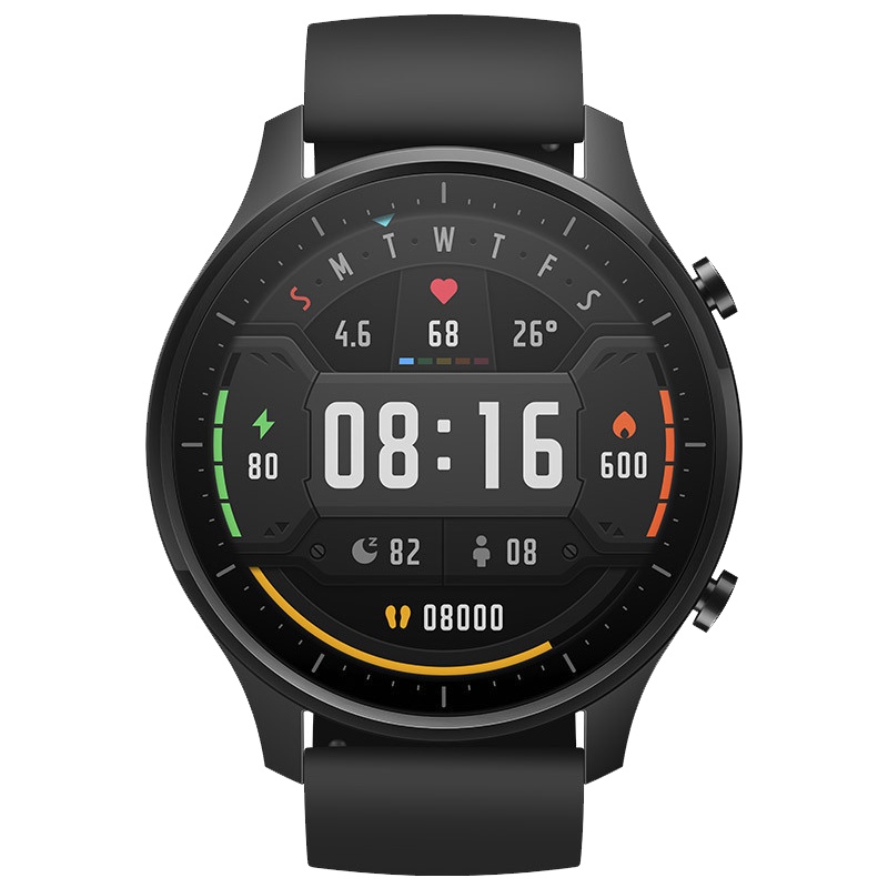 小米智能手表color典雅黑 米家户外GPS跑步游泳运动健康男女多功能心率防水手环苹果安卓支付watch