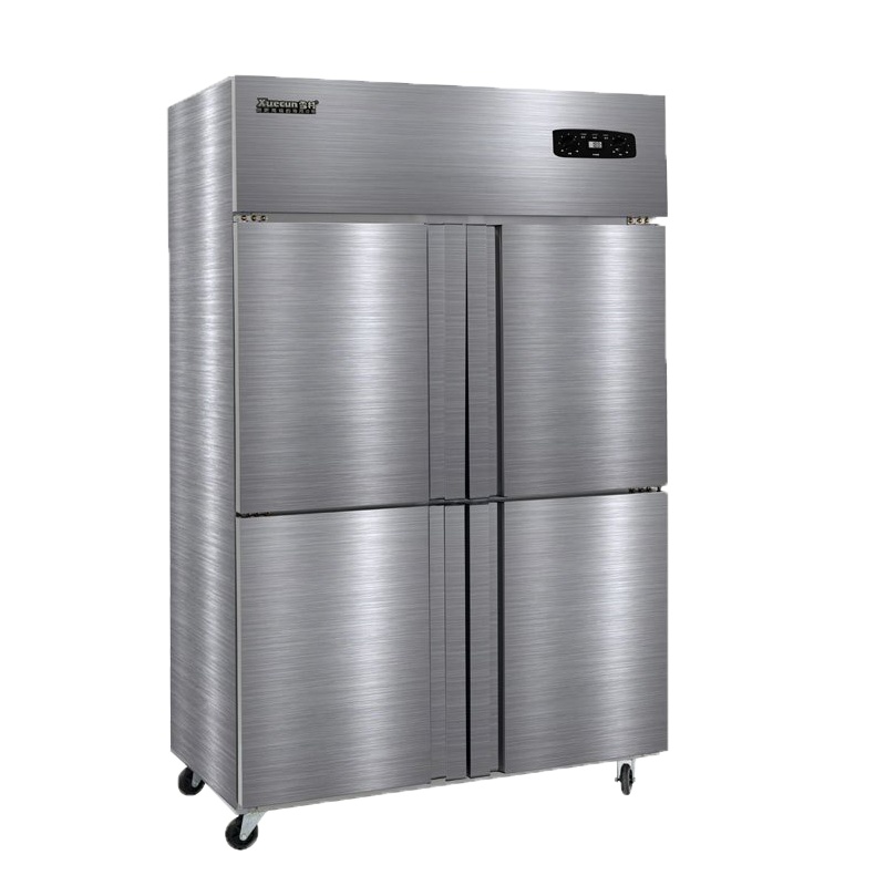 雪村(Xuecun)CFS-40N4 800L 商用冷柜 四门双温厨房冰箱 上冷冻柜 下保鲜冷藏柜 不锈钢 全铜管 冰柜