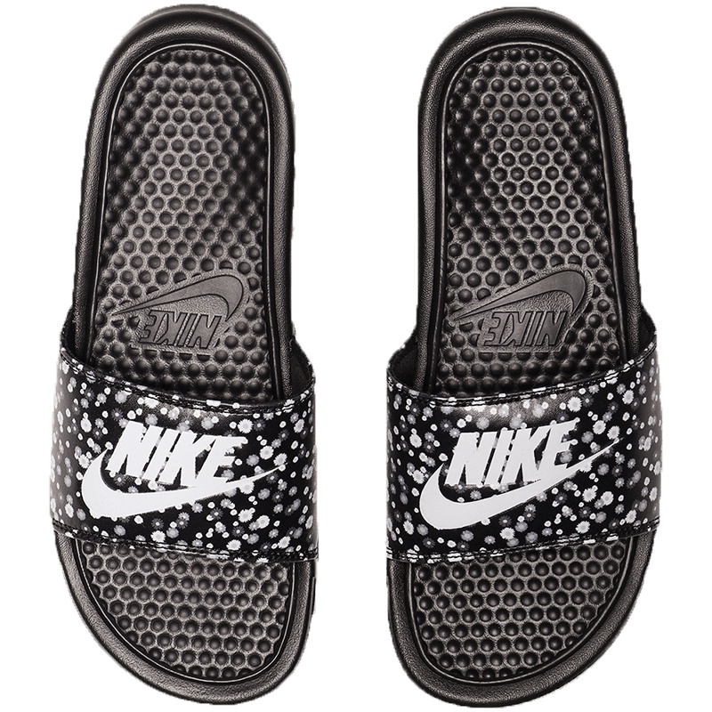 耐克女鞋拖鞋时尚花卉潮流一字休闲沙滩凉鞋运动鞋618919