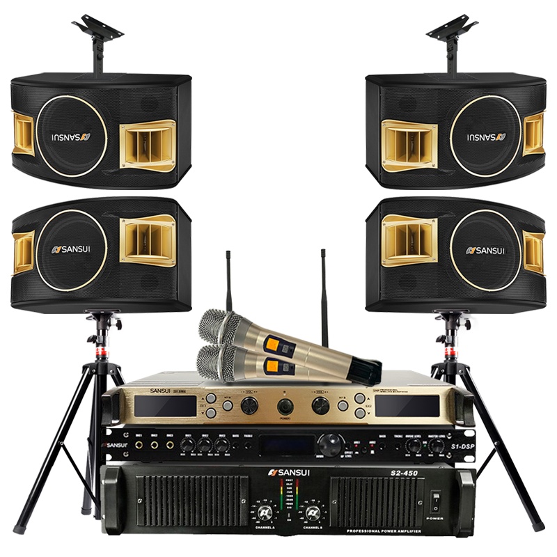 山水(SANSUI) 两对SP2-11套装家庭影院家用客厅会议室专业效果器组合音箱电视KTV音响