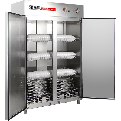 圣托(Shentop)不锈钢商用高温消毒柜 立式双开门热风循环 不锈钢饭馆酒店厨房消毒碗柜 RTP780-B8