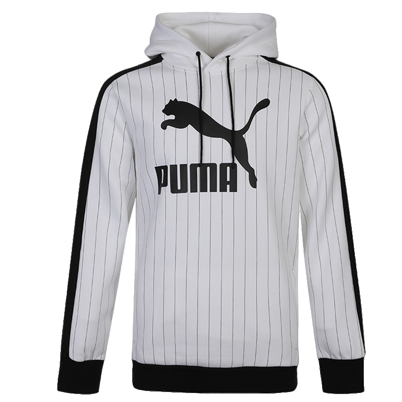 彪马 Puma 新款男子印花条纹连帽卫衣PINSTRIPE AOP Hoodie 53017902