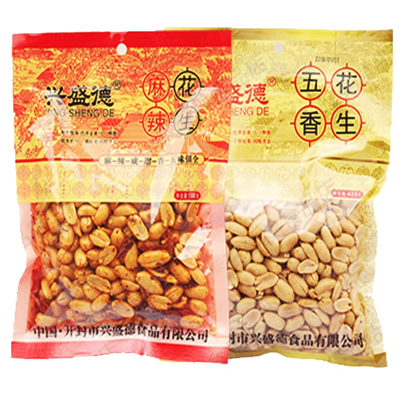兴盛德花生米420克袋装开封特产麻辣花生仁五香花生米零食下酒菜两袋起售