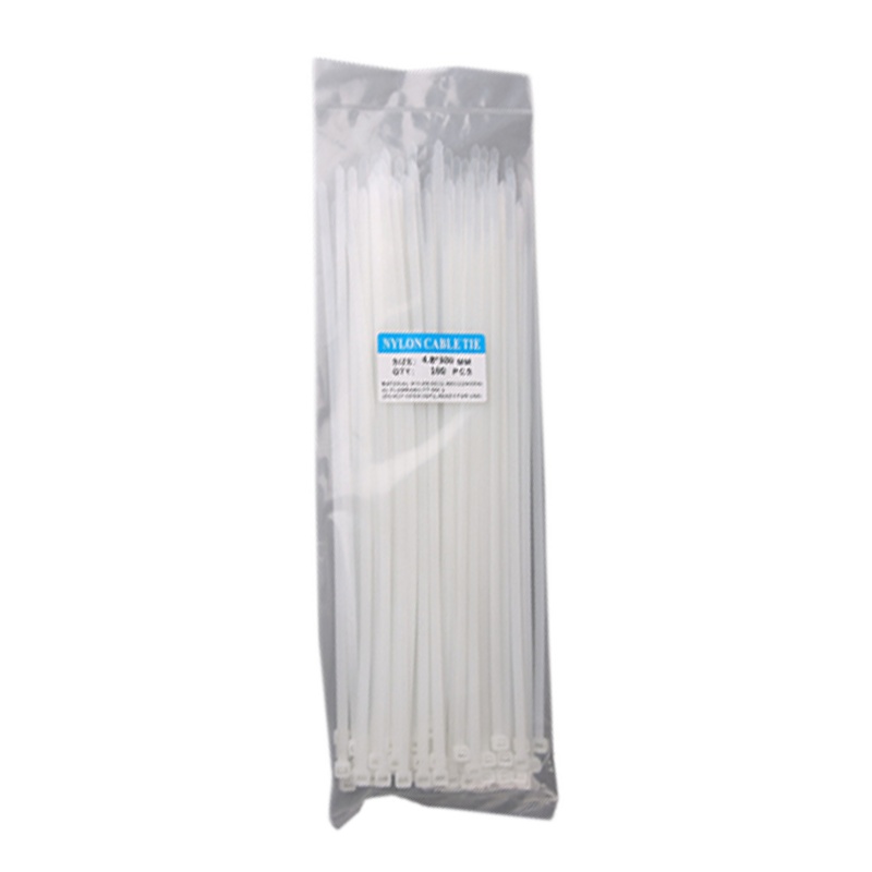 国标尼龙扎带理线带扎线 3*200mm 白色 500支/包