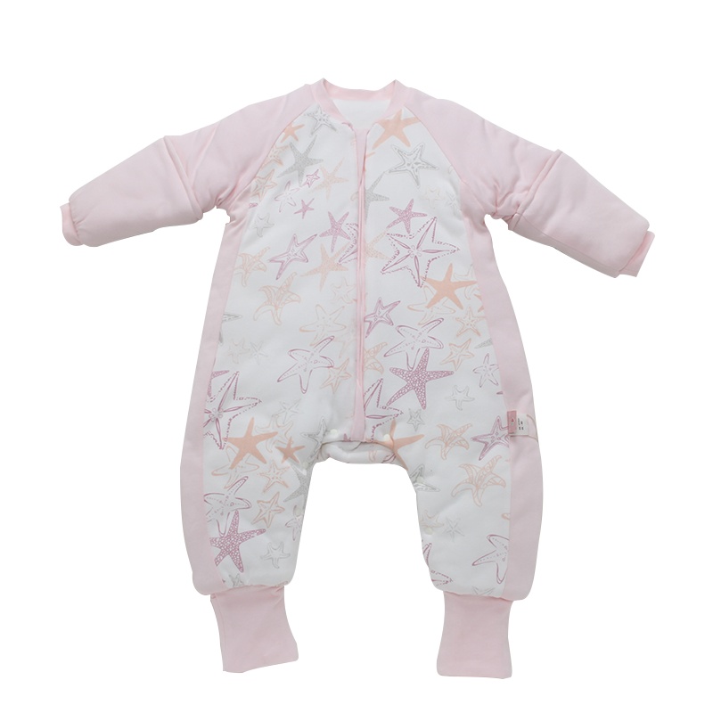 俩个宝宝婴儿睡袋春秋冬季冬款加厚纯棉恒温分腿宝宝幼儿童防踢被四季通用