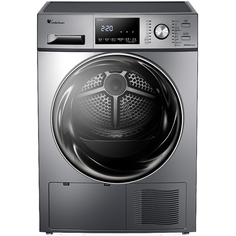 小天鹅(LittleSwan)TH100-H32Y 10公斤滚筒烘干机 家用热泵式干衣机 除潮除螨 紫外线除菌 智能家电