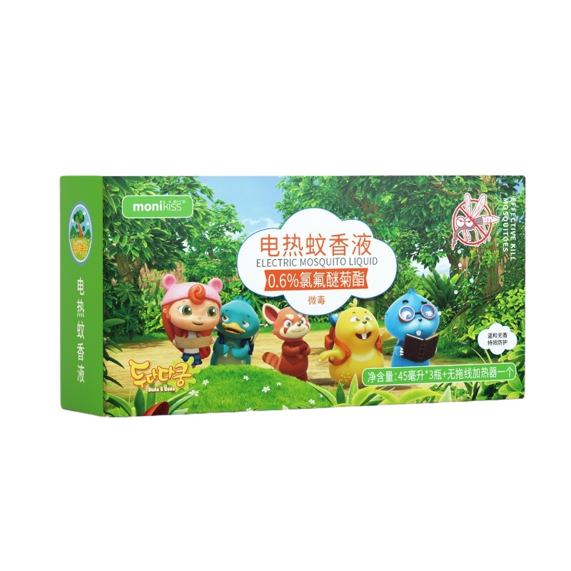 莫小丁(monikiss) 电热蚊香液(1器+3液)嘟哒联名款