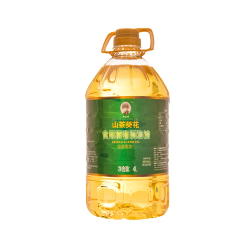 侗多耶扶贫产品 2:1非转基因调和油 山茶籽油、初级压榨橄榄油、葵花籽油 低温冷榨山茶油 4L 桶装食用油