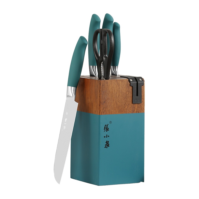 张小泉青韵旗舰店刀具套装6件套厨房家用全套厨具组合