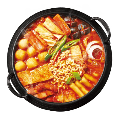 韩式泡菜部队火锅套餐芝士年糕方便面拉面速食部队锅韩国料理食材组合